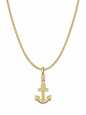 EFFY Gold Tone Anchor Pendant Necklace Nautical Maritime Jewelry Gift New